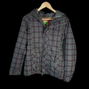 Betty Rides Green/Pink Ski/Snowboarding Jacket Sz S